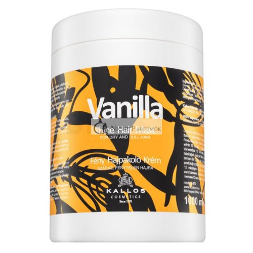 Kallos Vanilla Shine Hair Mask posilňujúca maska pre hebkosť a lesk vlasov 1000 ml