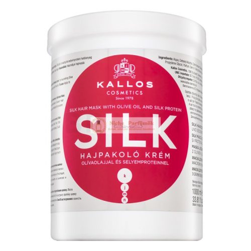 Kallos Silk Hair Mask uhladzujúca mask pre hrubé a nepoddajné vlasy 1000 ml