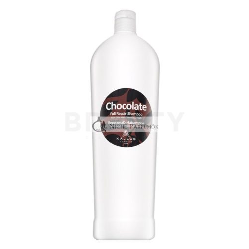 Kallos Chocolate Full Repair Shampoo posilujúci šampón pre veľmi poškodené vlasy 1000 ml