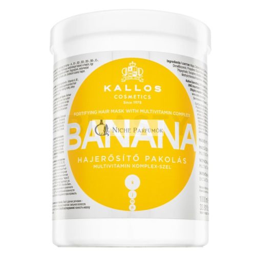 Kallos Banana Fortifying Hair Mask posilňujúca maska pre oslabané vlasy 1000 ml
