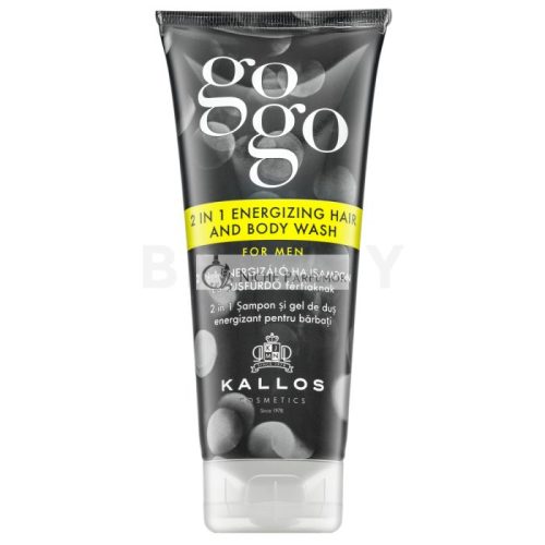 Kallos GoGo 2in1 Energizing Hair And Body Wash šampón a sprchový gél 2v1 pre mužov 200 ml
