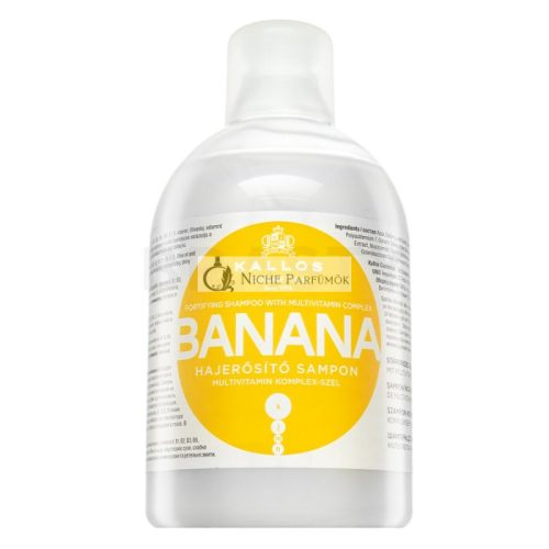 Kallos Banana Fortifying Shampoo posilujúci šampón pre všetky typy vlasov 1000 ml