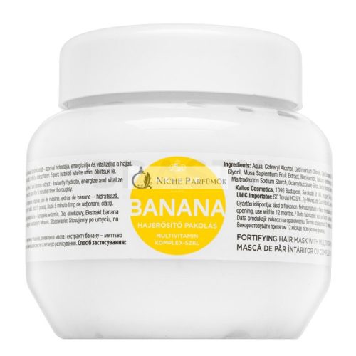 Kallos Banana Fortifying Hair Mask posilňujúca maska pre oslabané vlasy 275 ml
