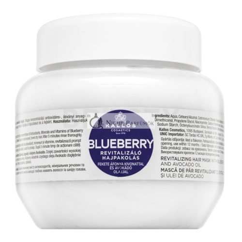 Kallos Blueberry Revitalizing Hair Mask pre suché a poškodené vlasy 275 ml