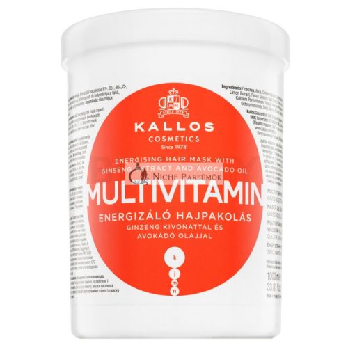 Kallos Multivitamin Energising Hair Mask posilňujúca maska pre všetky typy vlasov 1000 ml