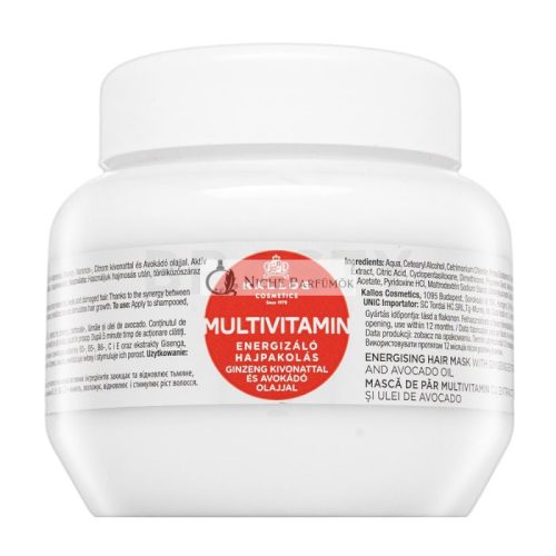 Kallos Multivitamin Energising Hair Mask vyživujúca maska pre oslabané vlasy 275 ml