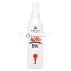   Kallos Hair Pro-Tox Hair Bomb Liquid Hair Conditioner öblítés nélküli kondicionáló száraz és sérült hajra 200 ml