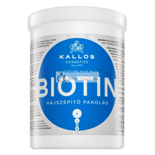 Kallos Biotin Beautifying Hair Mask posilňujúca maska pre oslabané vlasy 1000 ml