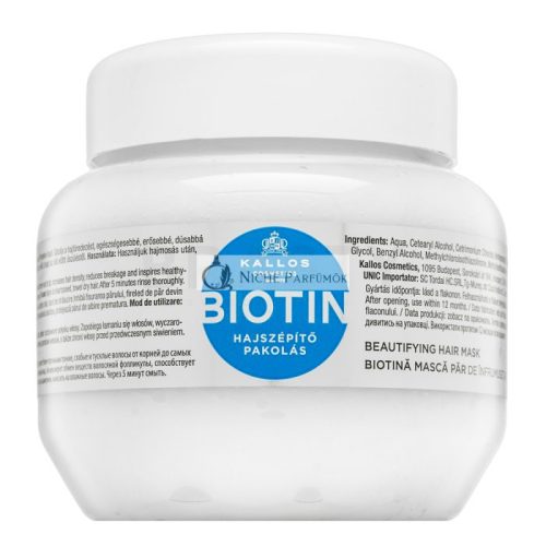 Kallos Biotin Beautifying Hair Mask posilňujúca maska pre oslabané vlasy 275 ml