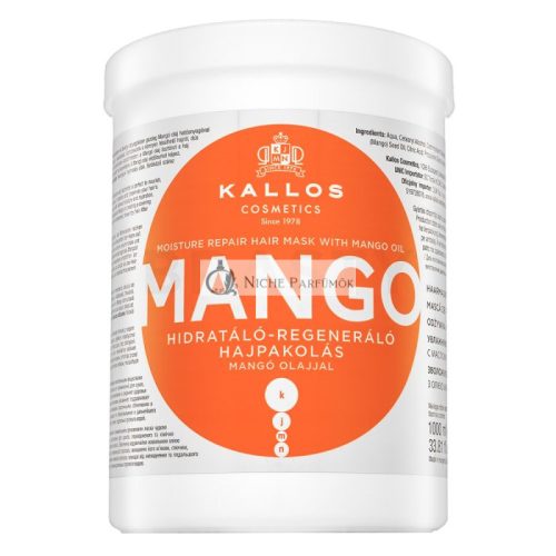 Kallos Mango Moisture Repair Hair Mask vyživujúca maska pre suché a poškodené vlasy 1000 ml