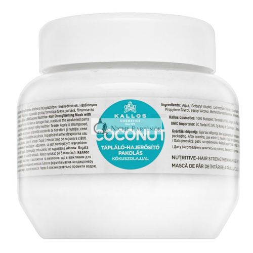 Kallos Coconut Nutritive-Hair Strengthening Mask posilňujúca maska pre všetky typy vlasov 275 ml