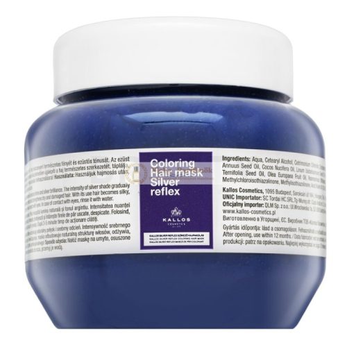 Kallos Silver Reflex Hair Mask neutralizujúca maska pre platinovo blond a šedivé vlasy 275 ml
