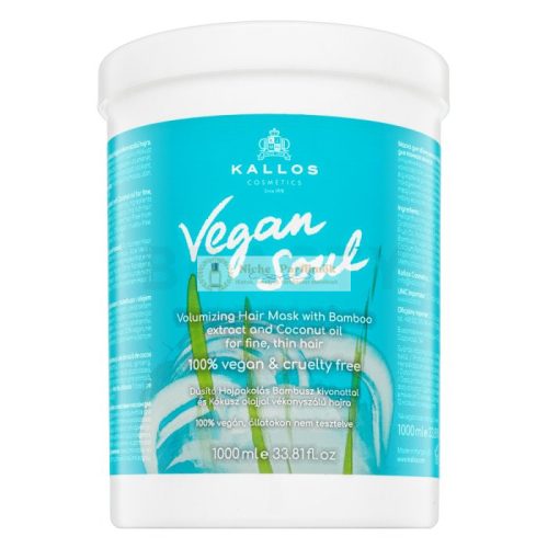 Kallos Vegan Soul Volumizing Hair Mask posilňujúca maska pre objem vlasov 1000 ml