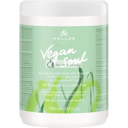 Kallos Vegan Soul Masku na Vlasy s Rastlinnými Proteínmi, 1000ml