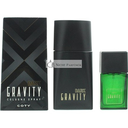 Coty Gravity 2-dielna darčeková sada: Dark Gravity Cologne 100ml - Defy Gravity Cologne 30ml