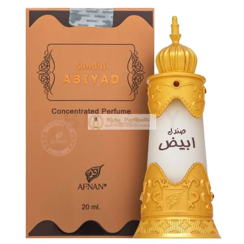 Afnan Sandal Abiyad Parfémovaný olej unisex 20 ml
