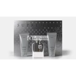   Afnan Supremacy Silver 3-dielna darčeková sada, 100ml sprchový gél, 100ml EDP sprej, 100ml balzam po holení