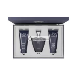   Afnan Turathi Homme Blue EDP, 90ml + borotválkozás utáni balzsam 100 ml + tusfürdő 100 ml