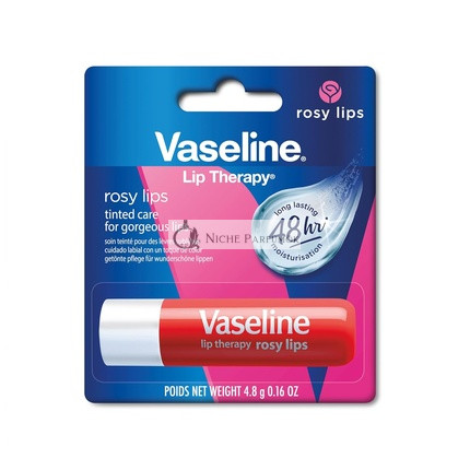 Vaseline Balzam na pery Rúžový tón, s mandľovým a ružovým olejom, 4,8g