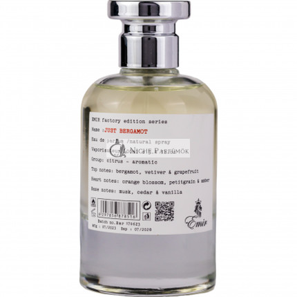 Emir Just Bergamot Factory Edition parfémovaná voda unisex 100 ml