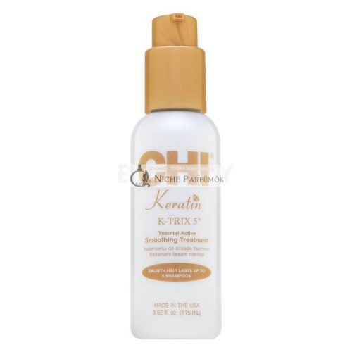 CHI Keratin K-Trix 5 Thermal Active Smoothing Treatment vyhladzujúce stylingové mlieko pre hrubé a nepoddajné vlasy 116 ml