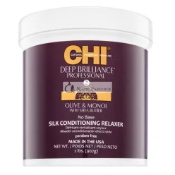   CHI Deep Brilliance Olive & Monoi Silk Conditioning Relaxer krém pre narovnanie vlasov 908 ml