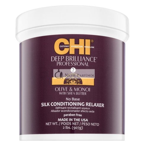 CHI Deep Brilliance Olive & Monoi Silk Conditioning Relaxer krém pre narovnanie vlasov 908 ml