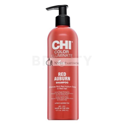 CHI Color Illuminate Red Auburn Shampoo rozjasňujúci šampón pre oživenie červených odtieňov 355 ml