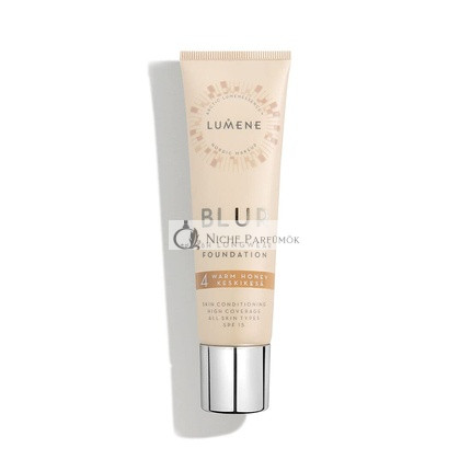 Lumene 16-hodinový Dlhodobý Blur Make-up SPF 15 s arktickým malínovým olejom 30ml 4 Teplý Med