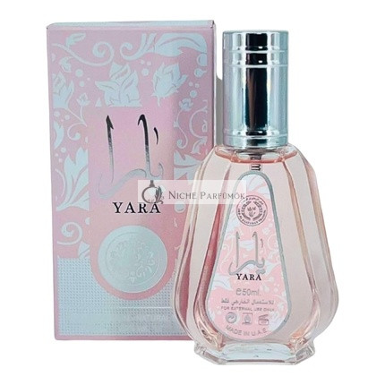 Lattafa Yara 50ml Eau de Parfum pre ženy - Zmyselná zvodnosť s kvetinovými, ovocnými a drevitými tónmi