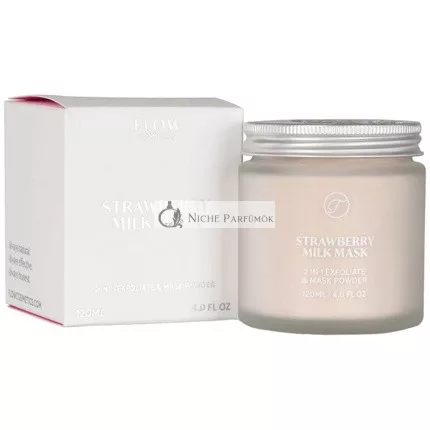 Flow Jahodové Mlieko 2 v 1 Hyalurónová Maska, 120ml