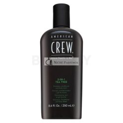   American Crew 3-in-1 Tea Tree šampón, kondicionér a sprchový gel pre každodenné použitie 250 ml