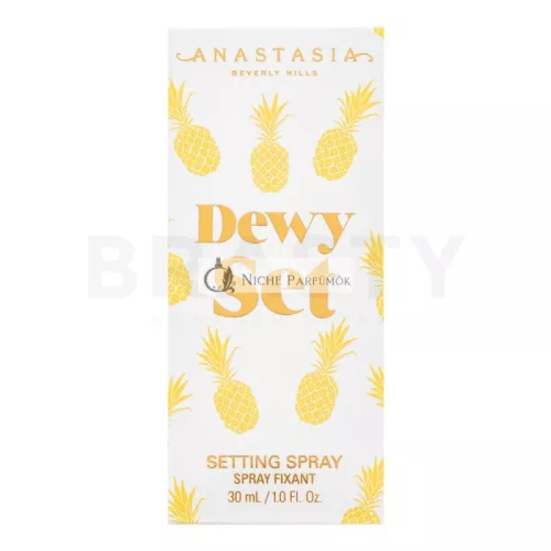 Anastasia Beverly Hills Mini Dewy Set fixačný sprej na make-up pre zjednotenú a rozjasnenú pleť Pineapple 30 ml