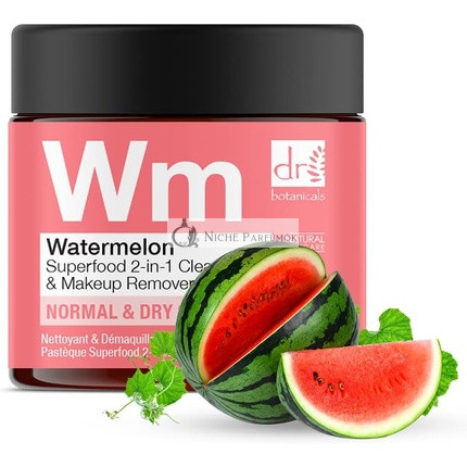 Dr Botanicals Prírodné Superfood 2 v 1 Čistič a Odstraňovač Make-upu s Olejom z Melónových Semien a Omega Kyselinami 60ml