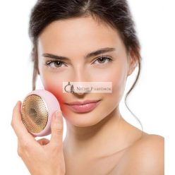   FOREO UFO Kompletná LED Maska na Tvár Červená Svetelná Terapia Kórejská Starostlivosť o Pleť Termoterapia Kryoterapia Masáž tváre Hydratačný, Perlová Ružová