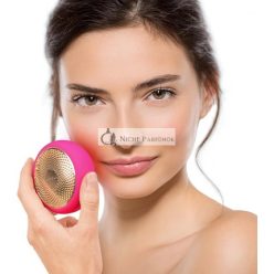   FOREO UFO Úplná LED maska na tvár s červenou svetelnou terapiou, starostlivosť o pleť, kórejská starostlivosť o pleť, termoterapia, kryoterapia, masér na tvár, zvlhčovač, zvýšená absorpcia starostlivosti o pleť, fuchsiová