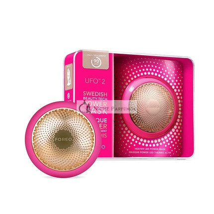 FOREO UFO 2 Fuchsia Supercharged 2-minútové Faceliftové Zariadenie s Reguláciou Teploty, T-Sonic Masážou, Plným Spektrumom a Červeným LED, Hydratačné, Vyživujúce, 2-ročná Záruka