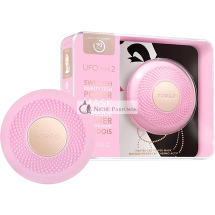 Foreo Ufo Mini 2 Úplná LED Maska na Tvár s Červenou Svetelnou Terapiou a Masážou Tváre, Perlová Ružová