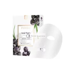   FOREO Acai bobuľová spevňujúca pleťová maska pre suchú a zrelú pleť 3 kusy - Hydratačná antioxidantná regeneračná formula