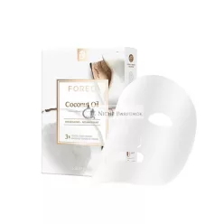   FOREO Kokosový olej výživná pleťová maska pre dehydratovanú pleť 3 balenie - Hlboko hydratačná čistiaca formula