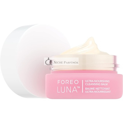FOREO LUNA Čistiaci balzam - Jemný odstraňovač make-upu, bez vody, čistiaci prostriedok na tvár, odstraňovač očného make-upu, vegánsky čistiaci olej, hydratačný čistiaci prostriedok, vitamín E a bambucké maslo, pre všetky typy pleti, 15ml