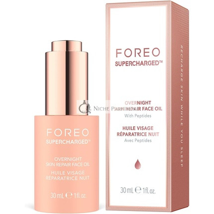 Foreo Supercharged Nočná Oprava Pleti S Olejom na Tvár s Vitamínom E proti starnutiu