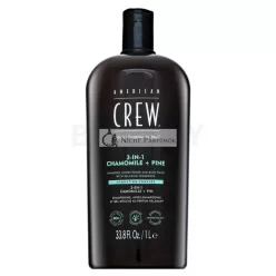   American Crew 3-in-1 Chamolie + Pine šampón, kondicionér a sprchový gel 1000 ml