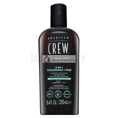 American Crew 3-in-1 Chamolie + Pine šampón, kondicionér a sprchový gel 250 ml