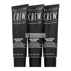   American Crew Precision Blend Natural Gray Coverage farba na vlasy pre mužov Light Blond 7-8 3 x 40 ml