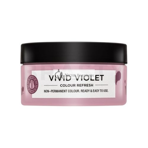 Maria Nila Colour Refresh vyživujúca maska ​​s farebnými pigmentmi pre vlasy s fialovými odtieňmi Vivid Violet 100 ml