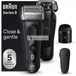   Braun Series 8 Pánska Holiaca Hlava 4+1, Elektrická Holiaca Hlava, Presný Zastrihávač, Čistiaca Stanica, 60 Minút Prevádzky, Mokré a Suché, Darček pre Mužov, Vyrobené v Nemecku 8560cc Čierna
