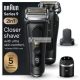 Braun Series 9 Pro+ Pánská Elektrická Holicí Strojek s 5 Pro Holicími Prvky, 2-v-1 Systém Čisticí Stanice, 60 Minút Prevádzky, Darček pre Mužov, Vyrobené v Nemecku, 9590cc, Čierna, Nové