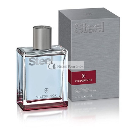 Victorinox Steel pánsky parfém s fialkovými listami a bielym smrekom, 100ml