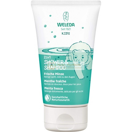 Weleda Bio Kids 2in1 Sprchový a Šampón Svieža Mäta, 150ml